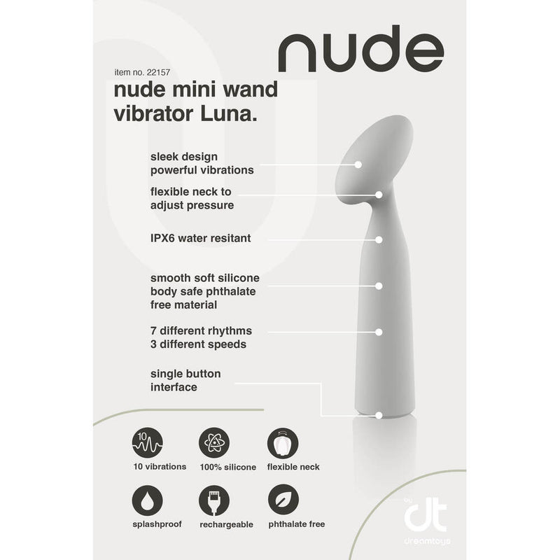 Nude Luna Mini Wand Vibrator