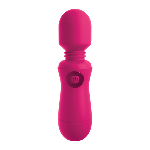 OMG Silicone Rechargeable Wand Pink