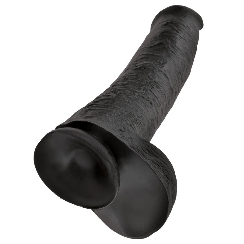 King Cock 15 Inch Cock with Balls Black